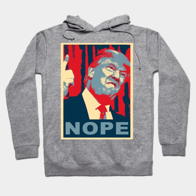 donald trump, obama hope poster Hoodie by hottehue